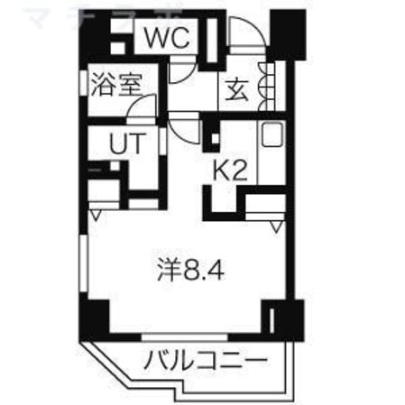 車道駅 徒歩4分 4階の物件間取画像